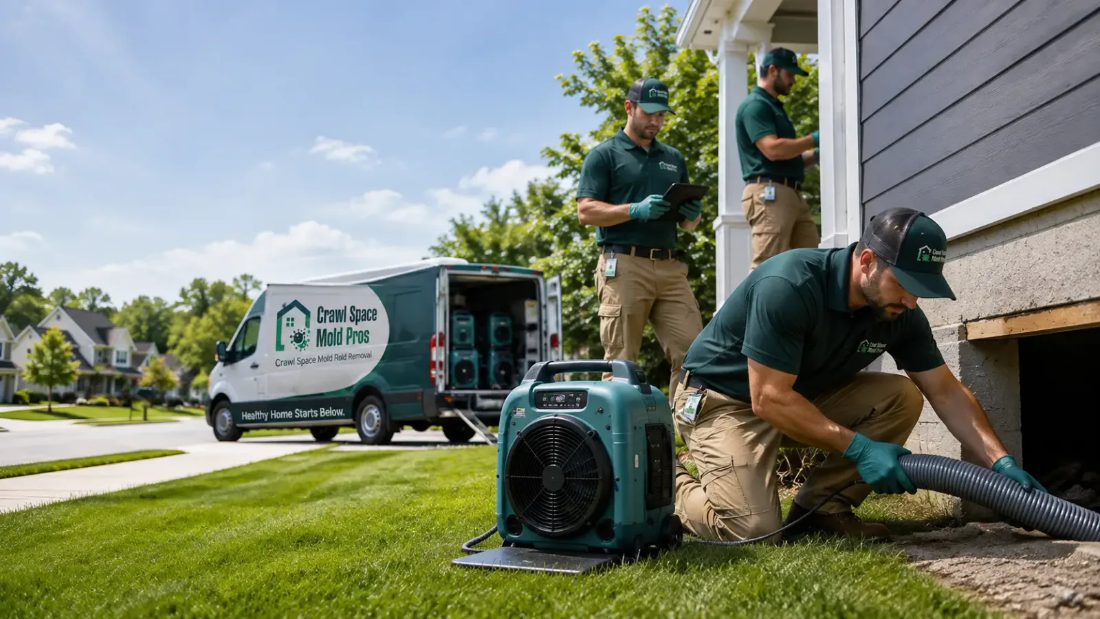 Crawl Space Mold Removal in Brooklyn, WI